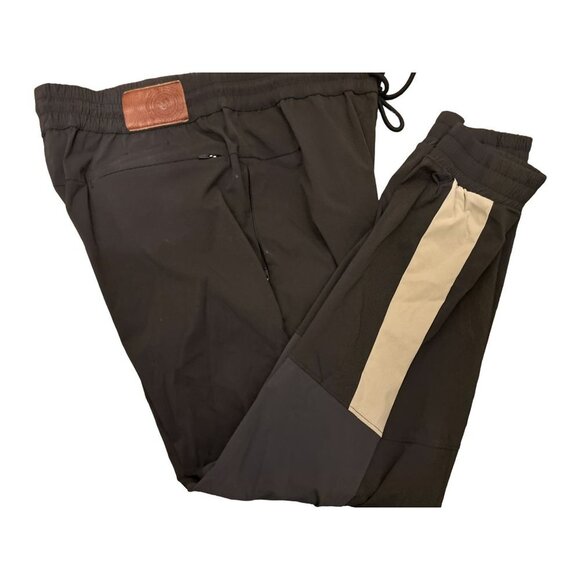 Women's WILSON Size Small Track Jogger Pants Gray Patch Pull-on - Picture 12 of 13